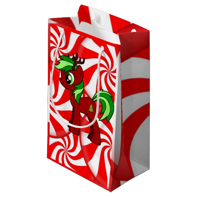 Sacola Para Presentes Pequena Saco de Presente Natal (Frente inclinada)