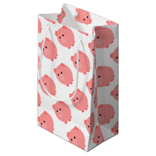 Sacola Para Presentes Pequena Saco de Presente para Porcos Bonitos