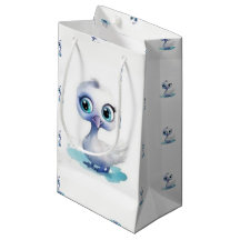 Saco de Presente Pato Branco Fofinho Bebê