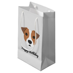 Sacola Para Presentes Pequena Saco de Presente Pequeno Jack Russell