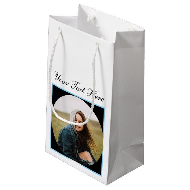 Sacola Para Presentes Pequena Saco de Presente Personalizado para Celebrações (Verso inclinado)