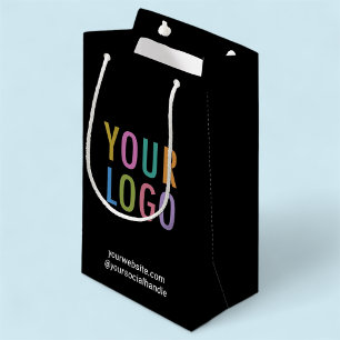 Sacola Para Presentes Pequena Saco de Presente Preto Pequeno Logotipo Personaliz