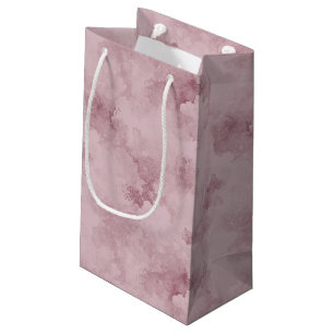 Sacola Para Presentes Pequena Saco de Presente Rosa com Fundo Texturizado