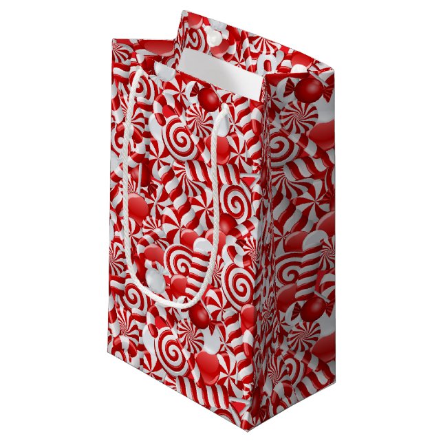 Sacola Para Presentes Pequena Saco de presentes de Natal (Frente inclinada)