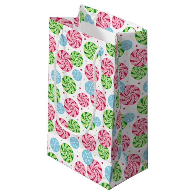 Sacola Para Presentes Pequena Saco de presentes de Natal (Frente inclinada)