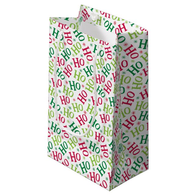 Sacola Para Presentes Pequena Saco de presentes de Natal (Frente inclinada)