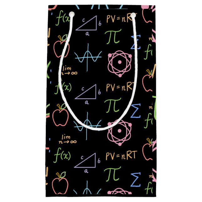 Sacola Para Presentes Pequena Saco de presentes STEM preto (Frente)