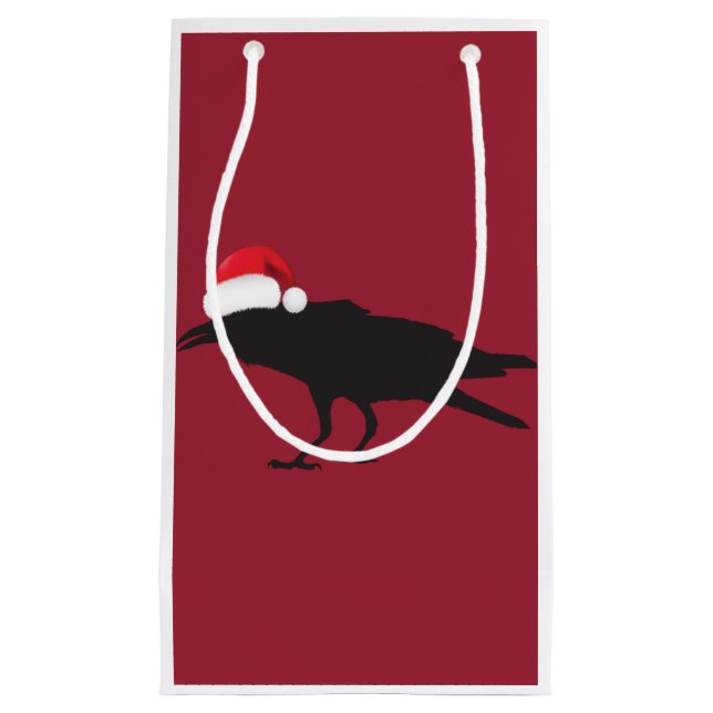 Sacola Para Presentes Pequena Saco do presente do corvo (Frente)