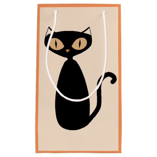 Sacola Para Presentes Pequena Saco do presente do gato da modificação (Frente)