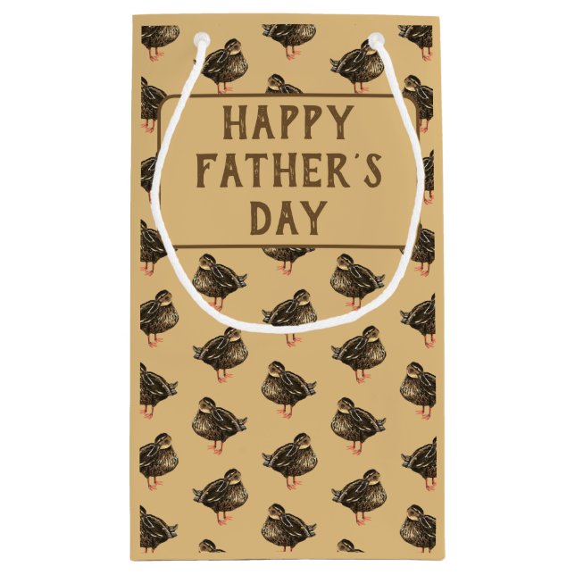 Sacola Para Presentes Pequena Saco do Presente do Pato (Verso)