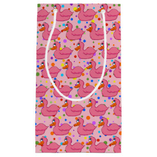 Sacola Para Presentes Pequena Saco do Presente do Pato Rosa