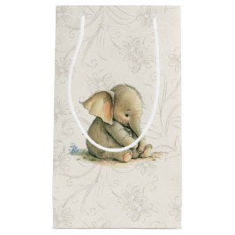 Sacola Para Presentes Pequena Saco do Presente - Elefante do Bebê