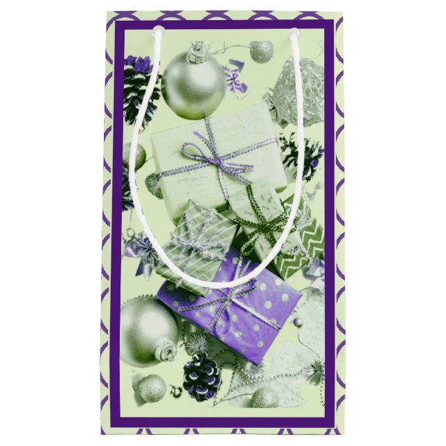 Sacola Para Presentes Pequena Saco do Presente Psicodélico (Frente)