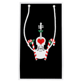 Sacola Para Presentes Pequena Saco-Feriado do presente do violino