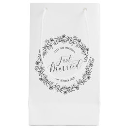 Sacola Para Presentes Pequena Saco floral personalizado do presente do recem