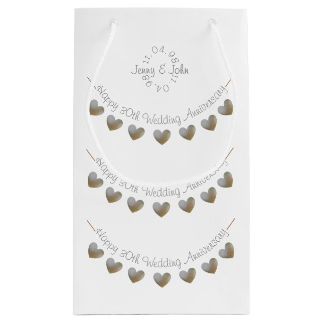 Sacola Para Presentes Pequena saco pequeno do presente do aniversário de (Verso)