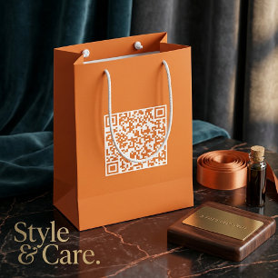 Sacola Para Presentes Pequena Saco Pequeno Personalizado com Código QR para Prom