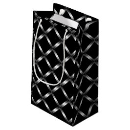 Sacola Para Presentes Pequena Saco pequeno preto brilhante do presente