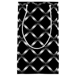 Sacola Para Presentes Pequena Saco pequeno preto brilhante do presente