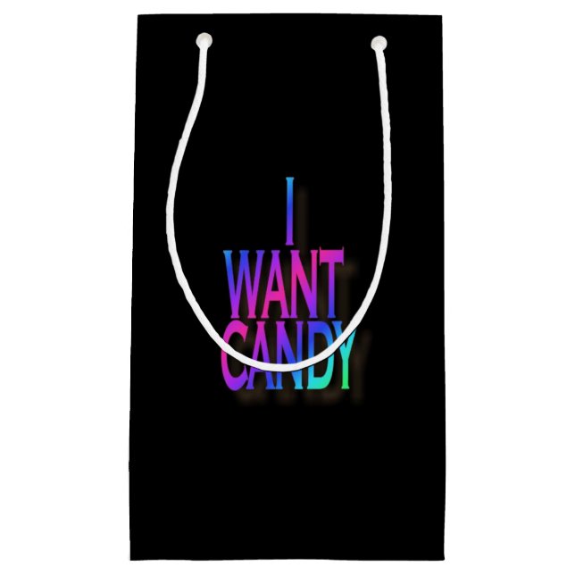 Sacola Para Presentes Pequena Saco personalizado costume do presente dos doces (Frente)