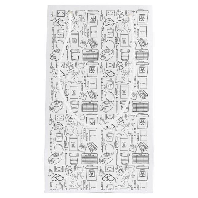 Sacola Para Presentes Pequena Saco Phlebotomy Gift, saco de presentes da Lab Tec (Frente)