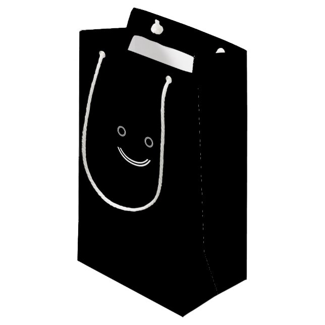 Sacola Para Presentes Pequena Saco preto (Frente inclinada)