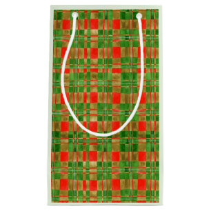SACOLA PARA PRESENTES PEQUENA SACOLA DE PRESENTE PEQUENA MAC GREGOR TARTAN