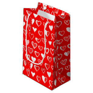 Sacola Para Presentes Pequena Sacos de Presente Coração e Amor