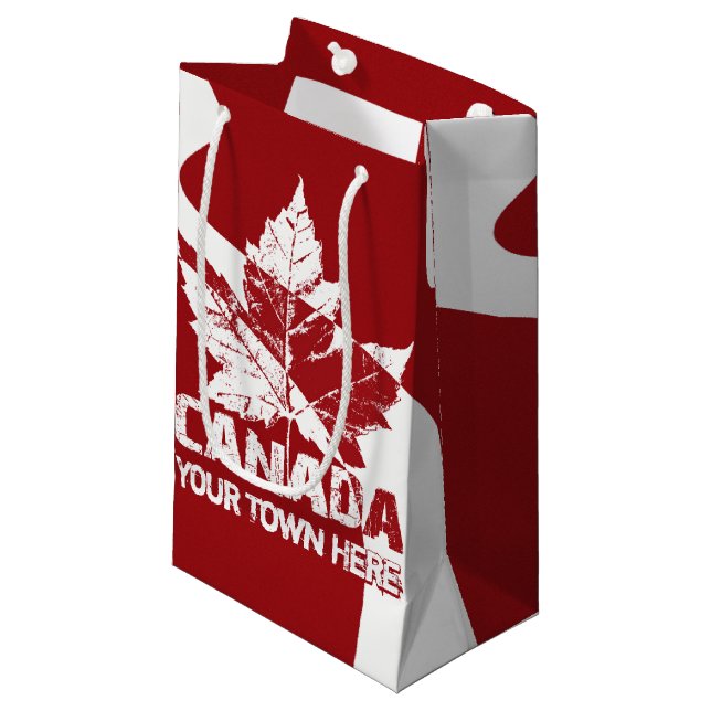 Sacola Para Presentes Pequena Sacos de Presente do Canadá Personalizados Saco de (Frente inclinada)