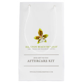 Sacola Para Presentes Pequena Sacos de presentes de beleza com orquídea verde