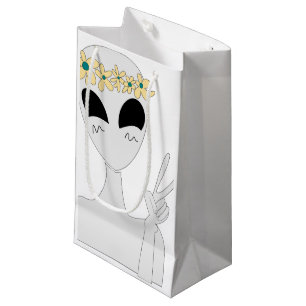 Sacola Para Presentes Pequena Sacos de presentes OVNI da alienígena