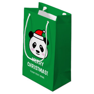Sacola Para Presentes Pequena Sacos de presentes personalizados com Papai noel d