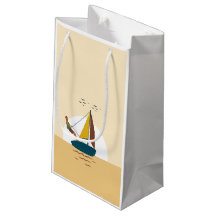 Sacos de presentes personalizados em veleiro