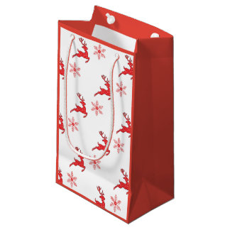 Sacola Para Presentes Pequena Sacos-presentes - Design de renas