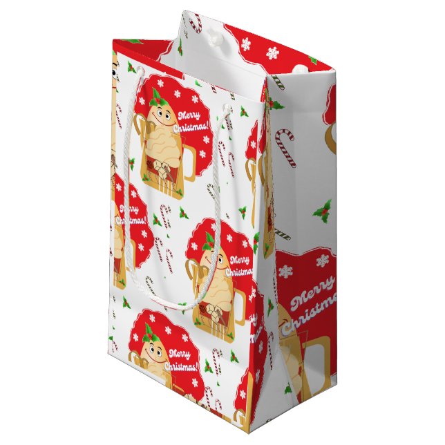 Sacola Para Presentes Pequena Sacos-presentes - Padrão de Obra (Frente inclinada)