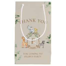 Sacola Para Presentes Pequena Safari Crest