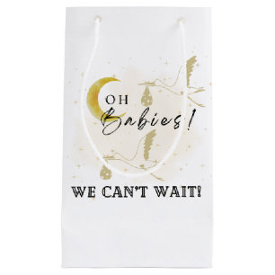 Sacola Para Presentes Pequena Sage Green Gender Revebe Baby Safari