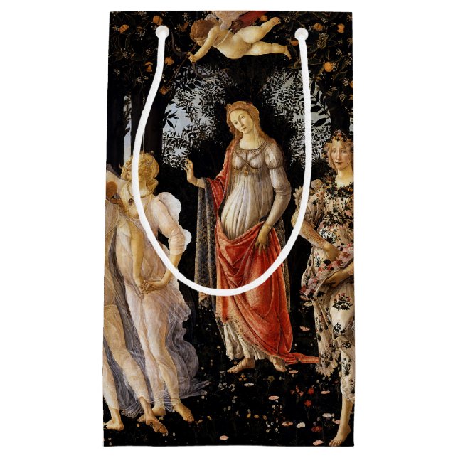 Sacola Para Presentes Pequena Sandro Botticelli - La Primavera (Frente)