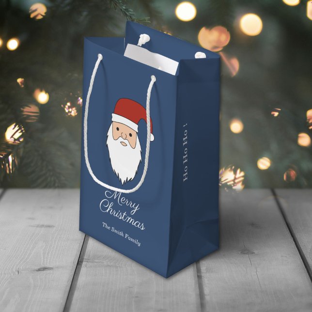 Sacola Para Presentes Pequena Santa Claus Natal Gift Bag (Santa Claus Christmas Gift Bag)