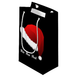 Sacola Para Presentes Pequena Santa Hat Holiday Gift Bag