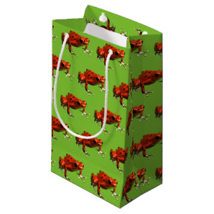 Sacola Para Presentes Pequena Sapo Red Poison Dart