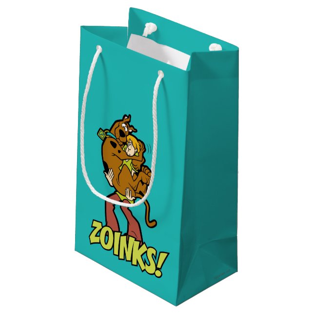 Sacola Para Presentes Pequena Scooby-Doo e Zoinks Shaggy! (Verso inclinado)