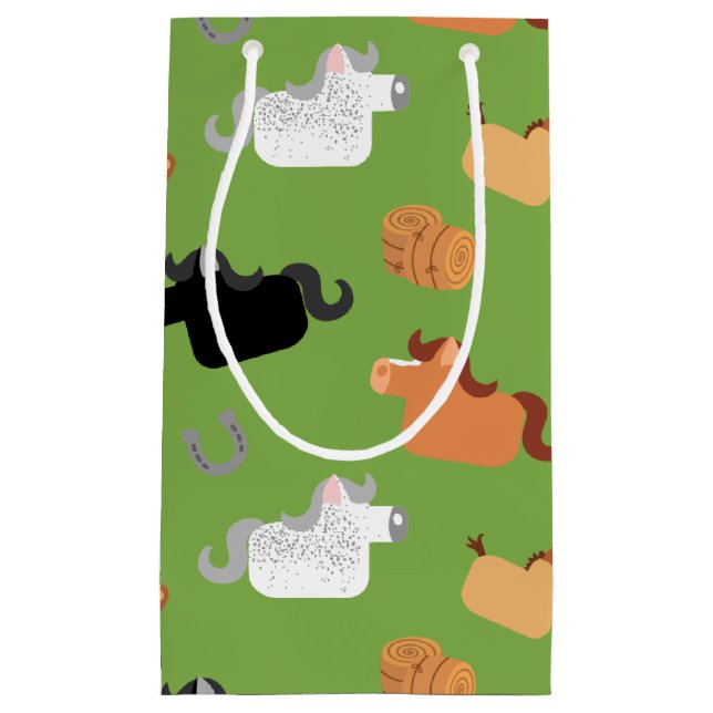 Sacola Para Presentes Pequena Segure seus cavalos (Frente)