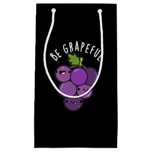Sacola Para Presentes Pequena Seja Gráfico Positivo Fita Escura BG
