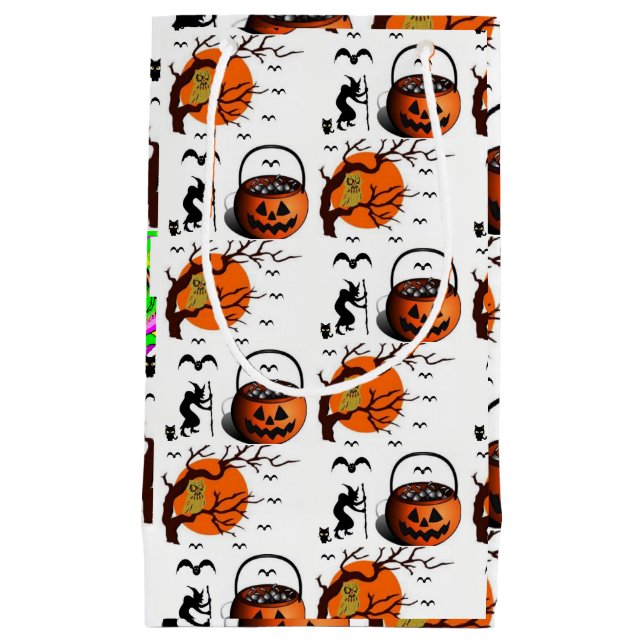 Sacola Para Presentes Pequena sept, 1 aniversário de criança (Frente)