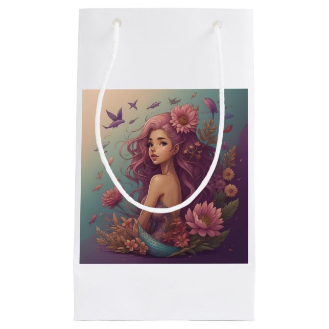 Sacola Para Presentes Pequena Sereia (Frente)