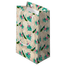 Série Beija-flor Design Um Pequeno Saco de Present