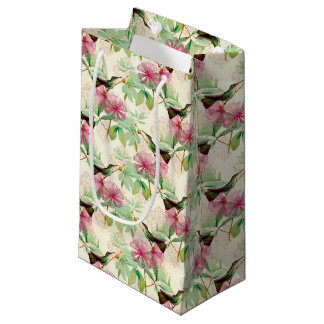 Sacola Para Presentes Pequena Série de Beija-flores Design Nine Pequena Bolsa de