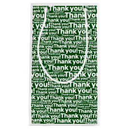 Sacola Para Presentes Pequena Serviço de Cuidados Lançados Brancos Verdes - Obri