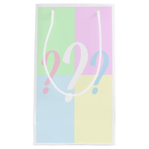 Sacola Para Presentes Pequena Sexo revela ponto de interrogação